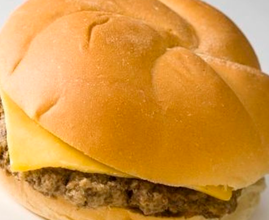 American burger but triple the size